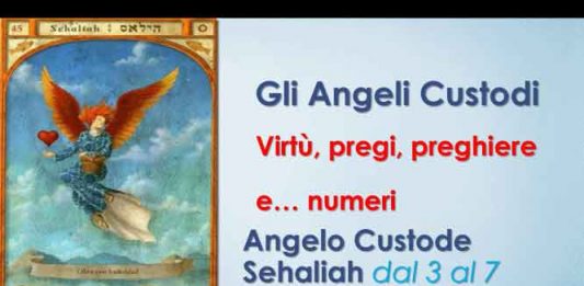 Angelo Custode Sehaliah dal 3 al 7 novembre