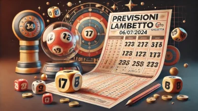 Previsioni Lotto Ambetto del 06/07/2024