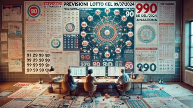 Previsioni Lotto col 90 del 09/07/2024