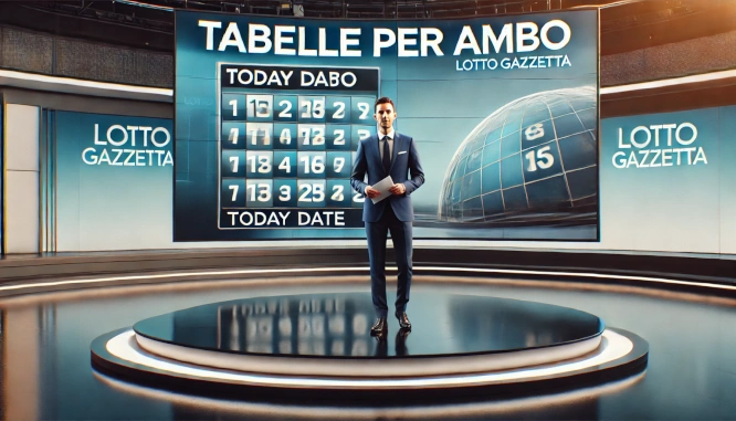 Tabelle per Ambo per il 6 agosto 2024