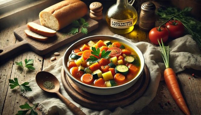 Zuppa di Verdure al Profumo di Limone