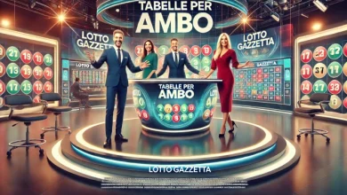 Tabelle per ambo del 29/11/2024