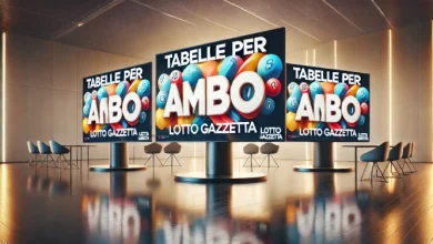 Tabelle per ambo del 05/12/2024