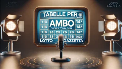 Tabelle per ambo del 06/12/2024