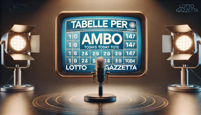 Tabelle per ambo del 06/12/2024