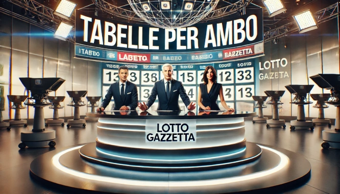 Tabelle per ambo del 13/12/2024