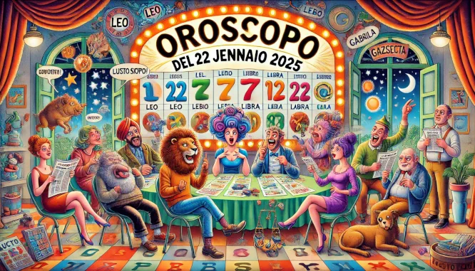 Oroscopo e Numeri per Mercoledì 22/01/2025