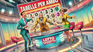 Tabelle per ambo del 17/01/2025