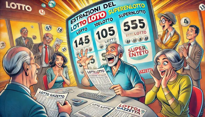 Lotto 10eLotto Superenalotto di 18/01/2025