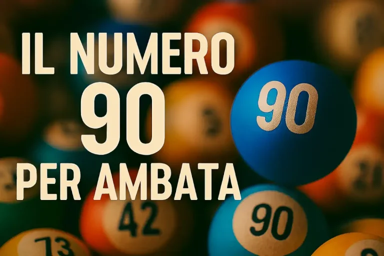 IL NUMERO 90 per ambata del 29/01/2026