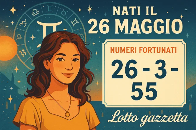 Nati 26 Maggio e Numeri Fortunati