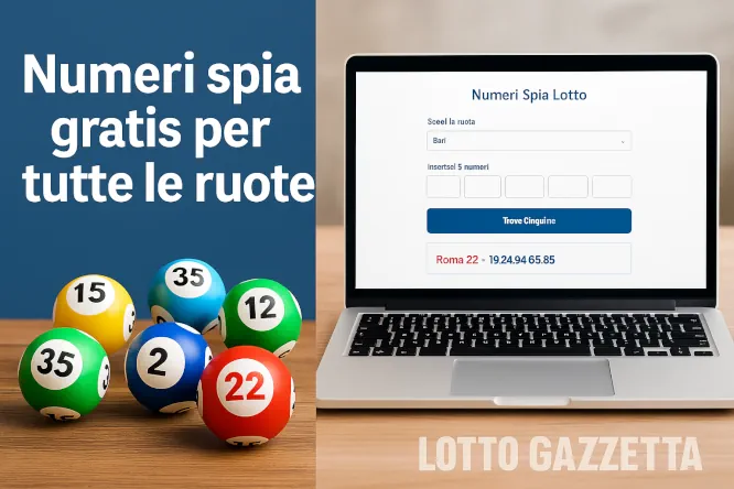 Le Cinquine dei Numeri Spia