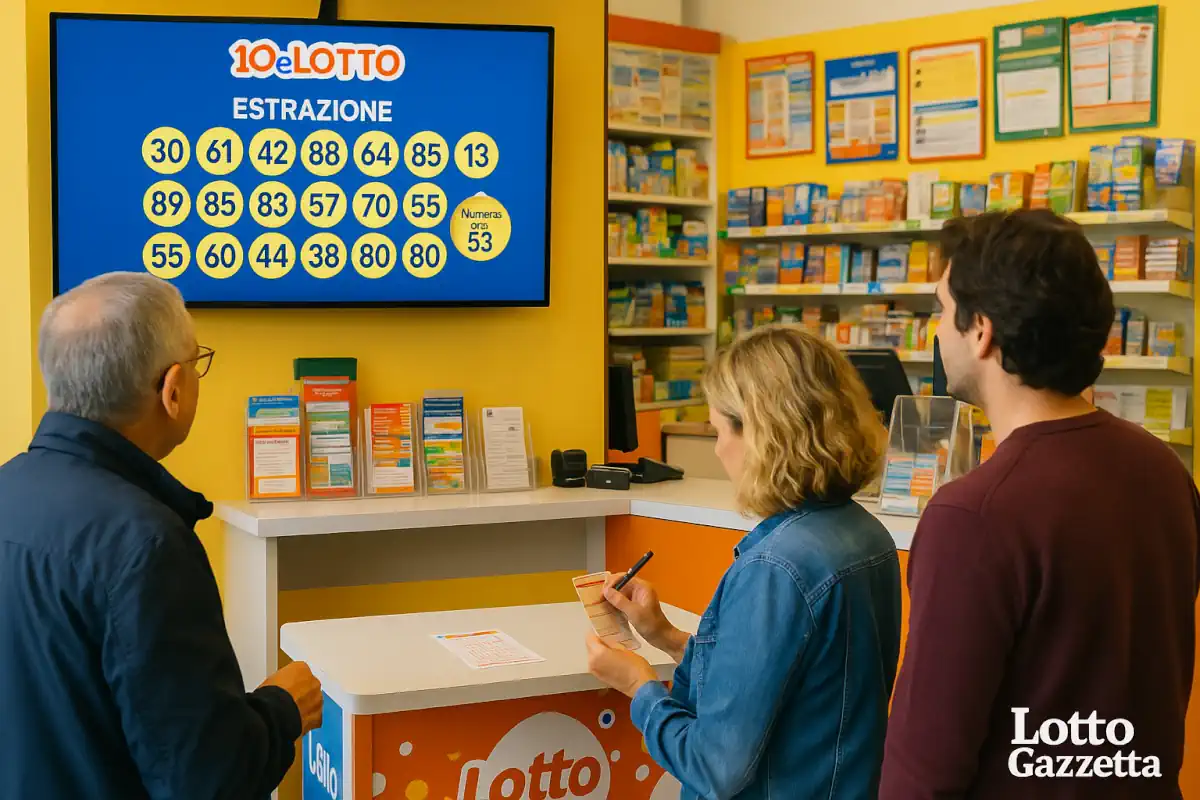 Estrazioni del 10eLotto del 13/06/2025