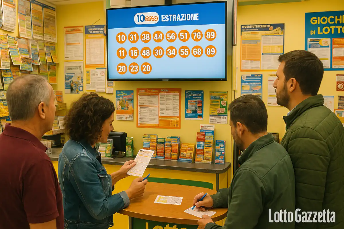 Estrazioni del 10eLotto del 20/06/2025