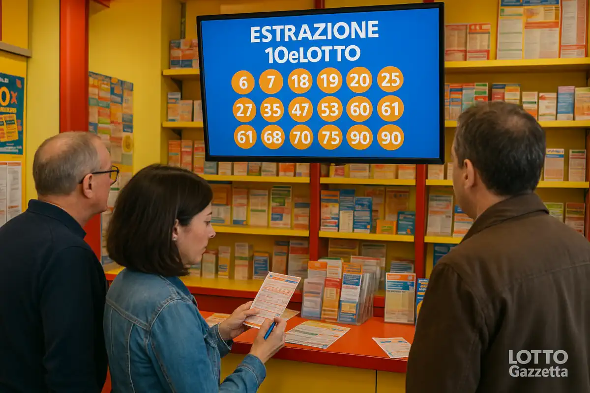 Estrazioni del 10eLotto del 27/06/2025