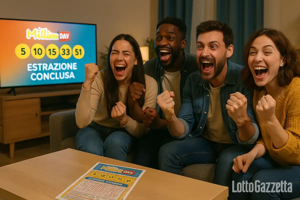 MillionDay e MillionDayExtra di 01/07/2025
