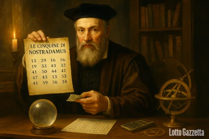 Le cinquine di NOSTRADAMUS del 07/06/2025