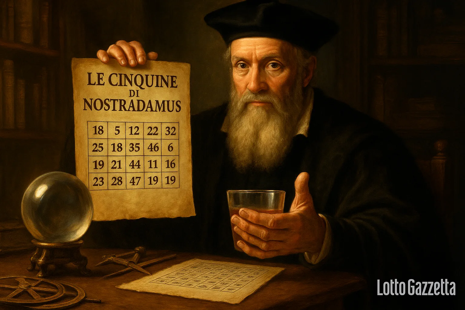 Le cinquine di NOSTRADAMUS del 12/06/2025