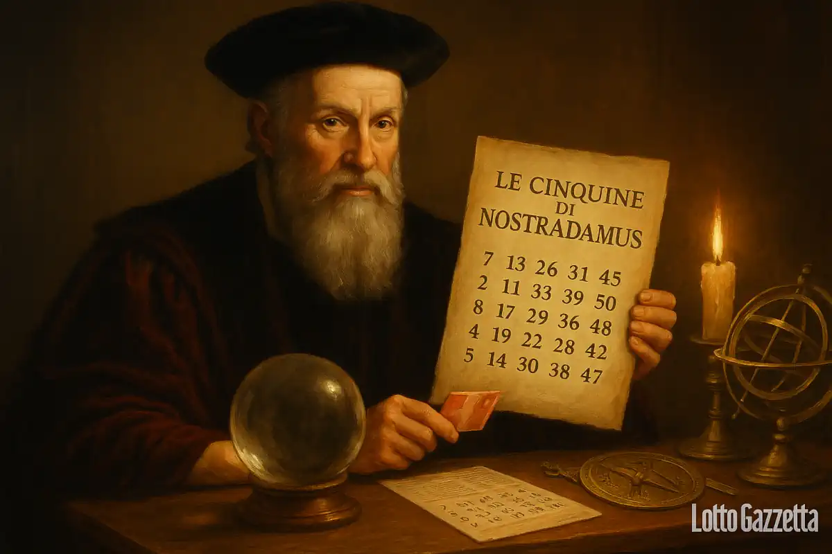 Le cinquine di NOSTRADAMUS del 13/06/2025