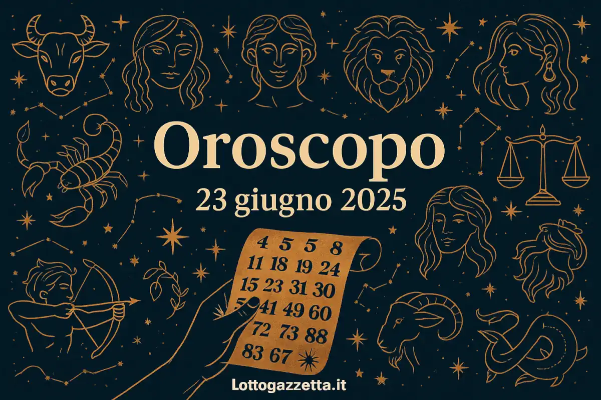 Oroscopo e Numeri di oggi: 23 Giugno 2025 6 Oroscopo e Numeri di oggi: 23 Giugno 2025