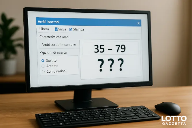 Ambi isocroni e sincronismi: quando i numeri fanno squadra 7 Ambi isocroni e sincronismi: quando i numeri fanno squadra