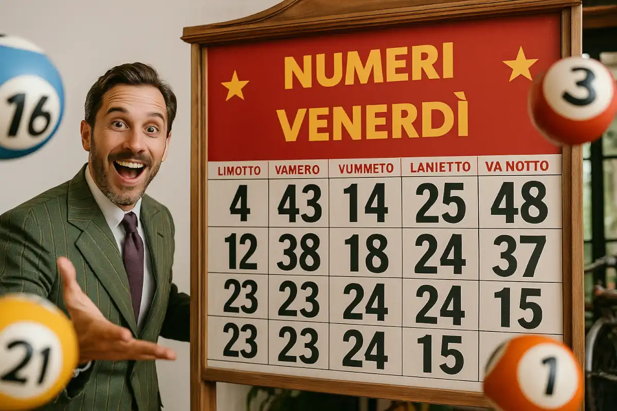 Numeri Lotto di Venerdì 13/06/2025