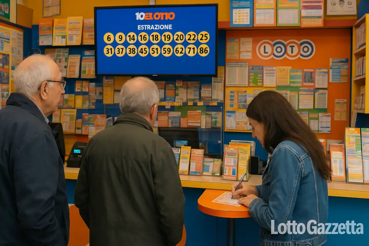 Estrazioni del 10eLotto del 08/07/2025