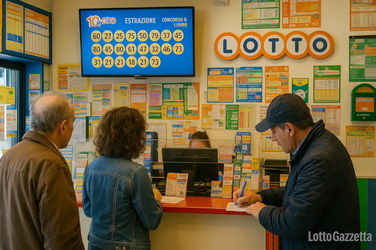 Estrazioni del 10eLotto del 18/07/2025