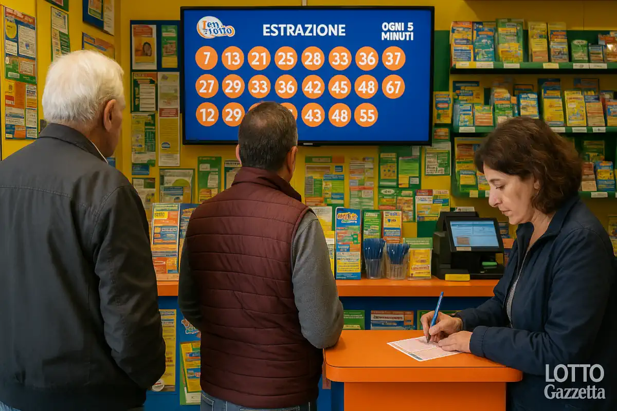 Estrazioni del 10eLotto del 19/07/2025