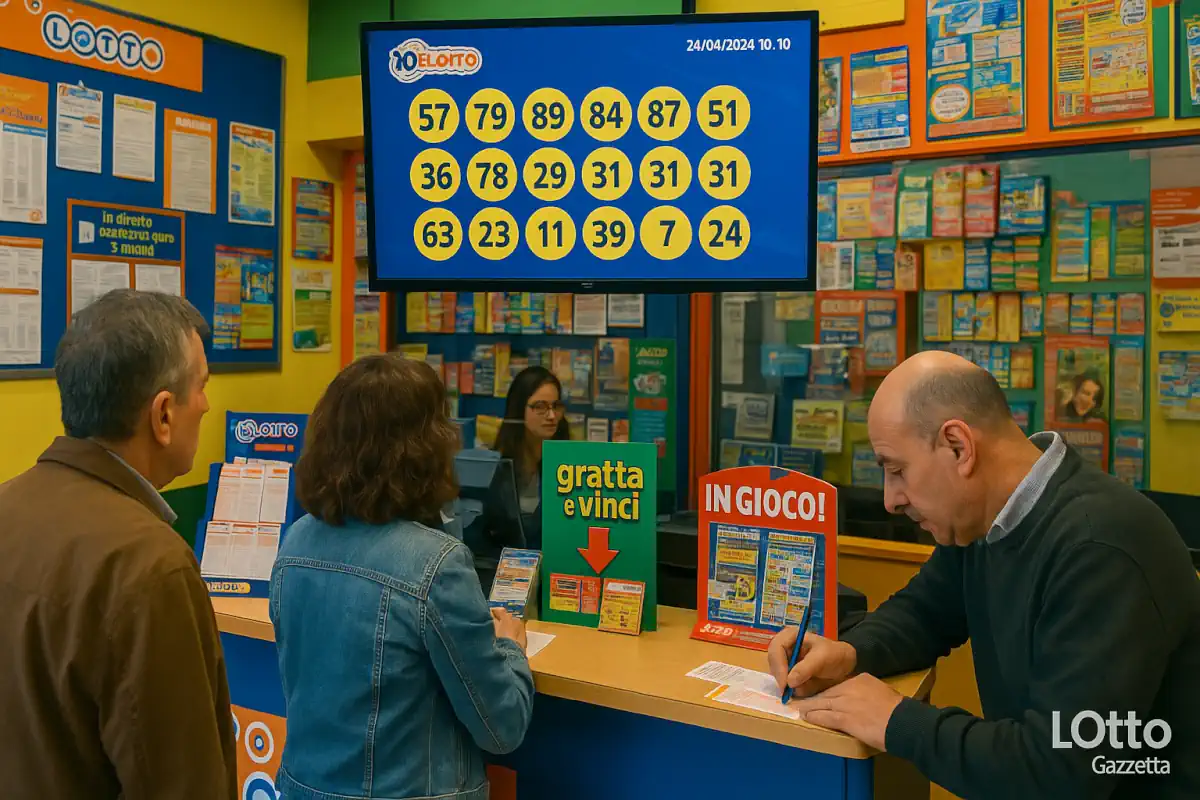 Estrazioni del 10eLotto del 22/07/2025