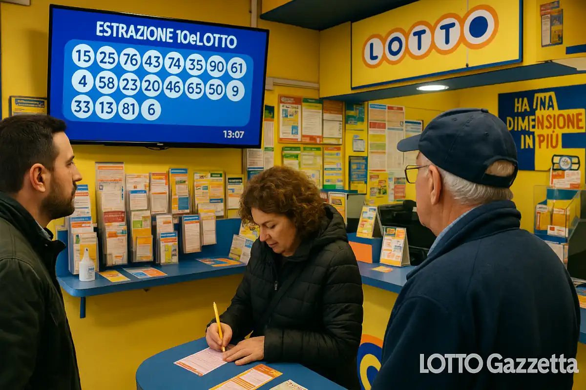 Estrazioni del 10eLotto del 25/07/2025