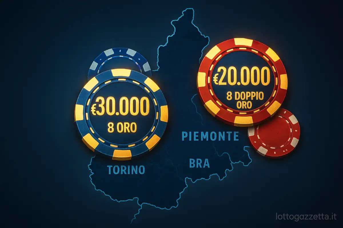 Vincite 10eLotto: Piemonte Incredibile, Poker da 61mila Euro 9 Vincite 10eLotto: Piemonte Incredibile, Poker da 61mila Euro