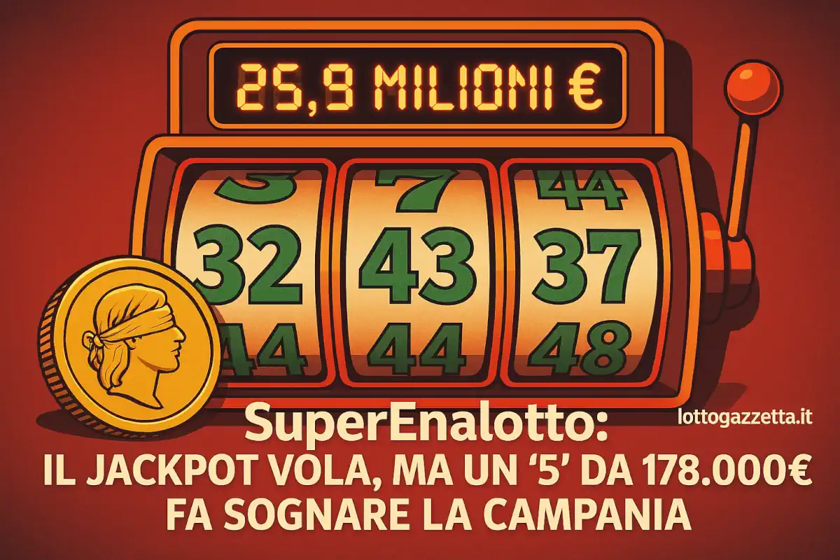 Vincite Lotto: 5 Regioni Baciate dalla Fortuna! 8 Vincite Lotto: 5 Regioni Baciate dalla Fortuna!