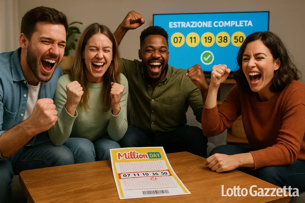 MillionDay e MillionDayExtra di 12/07/2025
