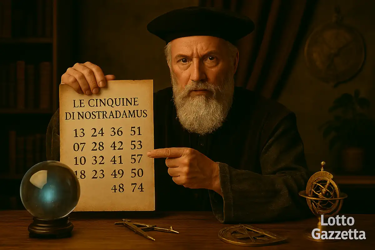 Le cinquine di NOSTRADAMUS del 05/07/2025
