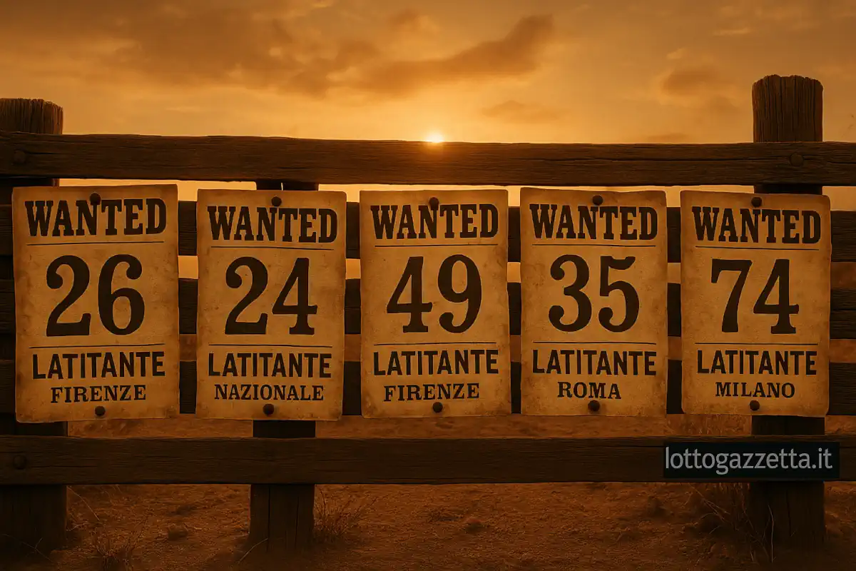 Ritardatari Lotto: Il 26 su Firenze Sfida la Sorte