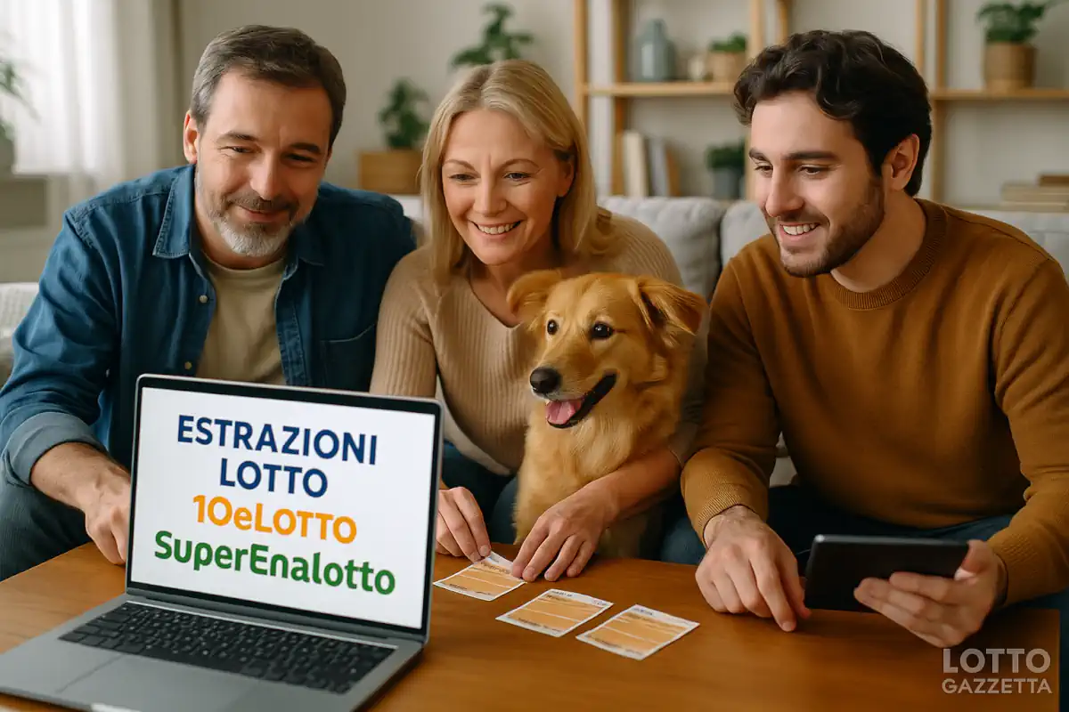 Lotto 10eLotto Superenalotto di 22/07/2025