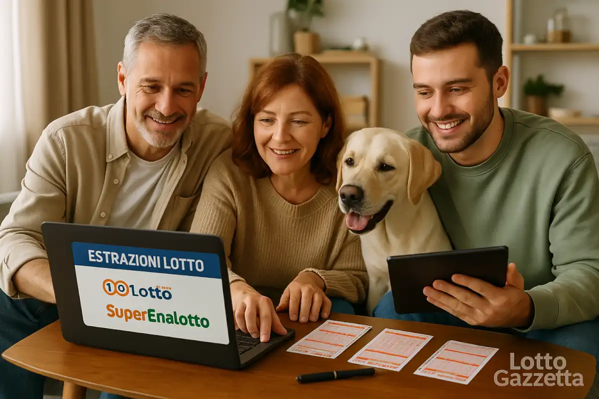 Lotto 10eLotto Superenalotto di 25/07/2025