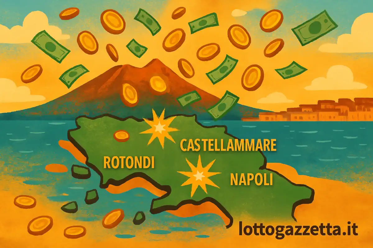 Vincite Lotto: Pioggia di 45MILA Euro sulla Straordinaria Campania! 6 Vincite Lotto: Pioggia di 45MILA Euro sulla Straordinaria Campania!