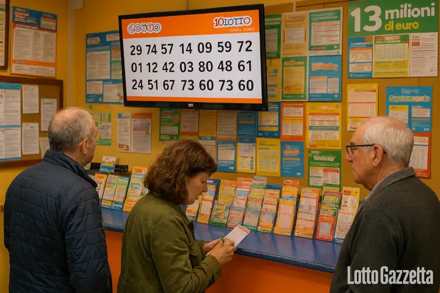 Estrazioni del 10eLotto del 16/08/2025