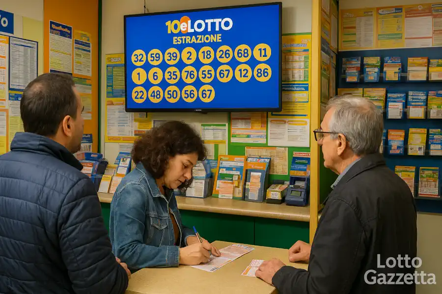 Estrazioni del 10eLotto del 18/08/2025 1 Estrazioni del 10eLotto del 18/08/2025