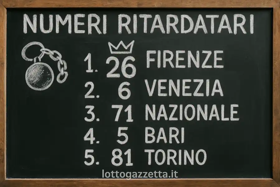 Numeri Ritardatari Lotto: Sentenza in Osteria a Fine Serata 6 Numeri Ritardatari Lotto: Sentenza in Osteria a Fine Serata