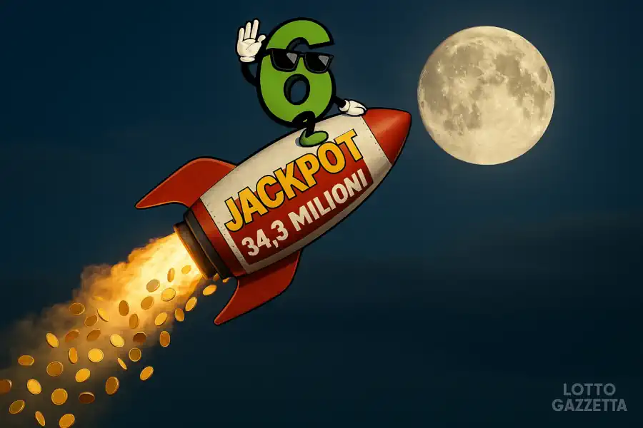 Jackpot SuperEnalotto a 34,3 Milioni: con "4 Stella" Ricco