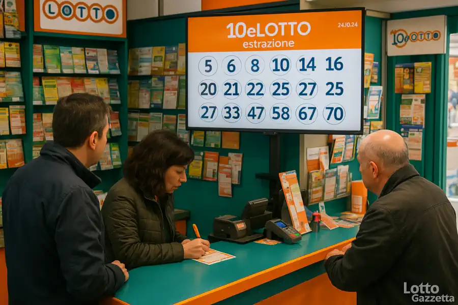 Estrazioni del 10eLotto del 06/09/2025