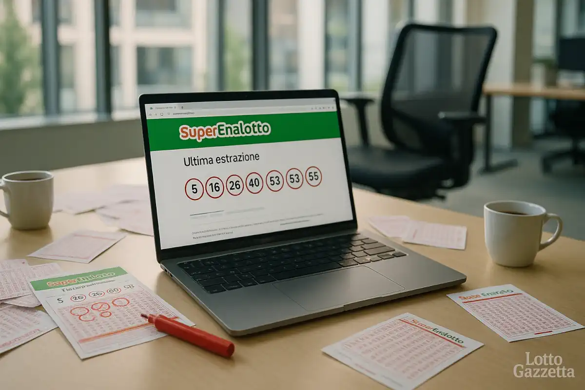 Estrazioni Superenalotto di oggi