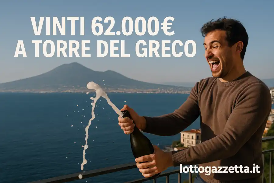 Lotto: Colpo da 62.000€ a Torre del Greco! 5 Regioni Sbancano
