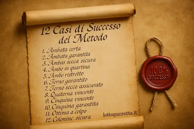 Il Metodo Lotto degli Ambi Isocroni al 100% 7 Il Metodo Lotto degli Ambi Isocroni al 100%