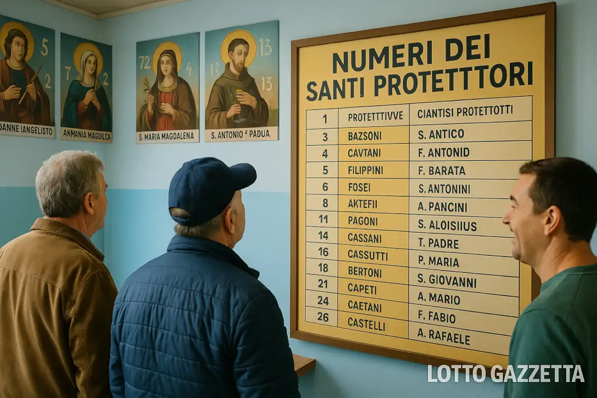 Numeri del Santo Protettore del 25/10/2025
