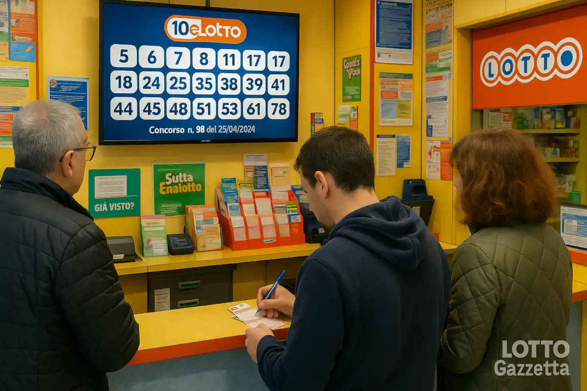 Estrazioni del 10eLotto del 22/11/2025