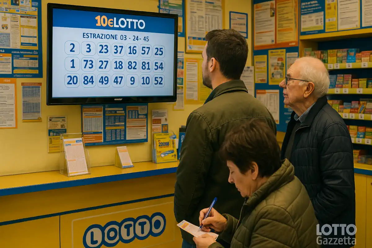 Estrazioni del 10eLotto del 28/11/2025